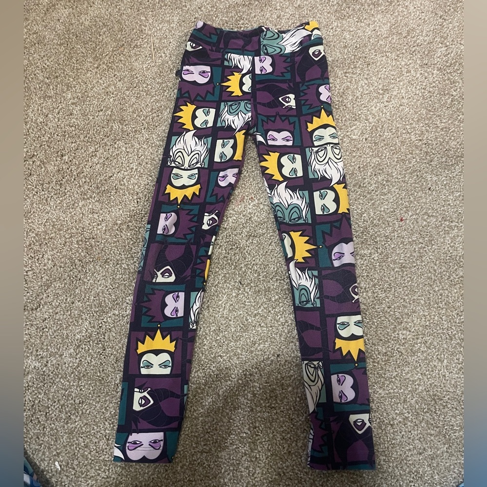 Lularoe Girls L/XL Disney villain leggings
